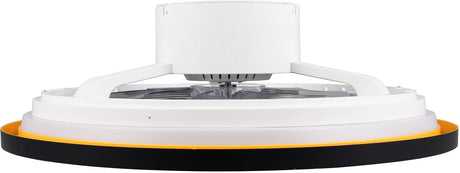 Rl vis ta lumière réalité varpula - ventilateur - noir-or - incl. 1x SMD 28 W - télécommande - variateur intégré - couleur de la lumière réglable en continu - mode été et hiver - 6 niveaux de vitesse