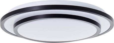 Brilliant luciano - plafonnier - LED 24w 3000k - noir