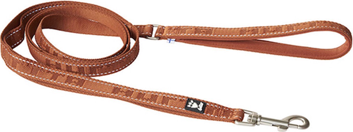 Hurtta eco casual leash - hondenriem - kleur: cinnamon - breedte: 2 cm - lengte: 180 cm