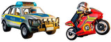 Héros d'action Playmobil - poursuite avec pick-up de police - police avec effets lumineux et sonores - 71875