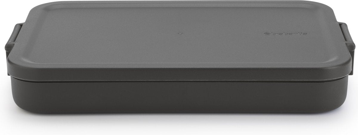 Brabantia boîte à lunch faire prendre plat gris foncé | 2 pièces