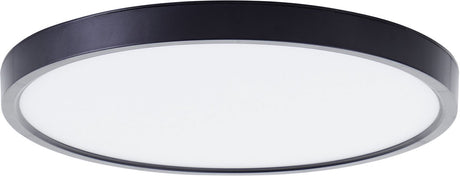 Brilliant lotti - plafonnier - ø 30 cm - led 21w - 2500lm - 3000k - rgb - dimmable - télécommande - minuterie - veilleuse - tuya - noir