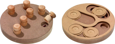 Jouet pour chien Flamingo – Penny de train cérébral – Jeu d'intelligence en bois pour chiens – Puzzle 2 en 1 – Travail cérébral pour chiens – 32 cm