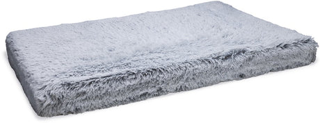 Beeztees siba - orthopedisch hondenkussen - fluffy - grijs - 120x80x10 cm - maat xl -