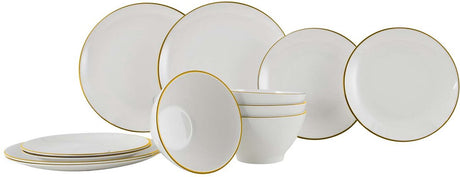 Vaisselle Gimex linea line - or - 12 pièces