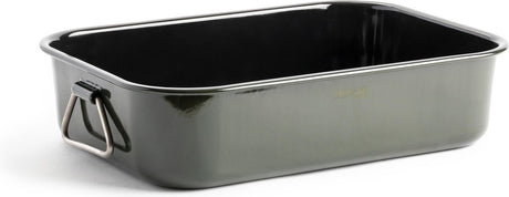 Daily food de Jeroen Meus - rôtissoire 39,5x28,6cm - vert olive - émail - sans pfas
