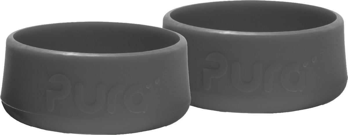 Pare-chocs en silicone Pura - gris - 2 pièces
