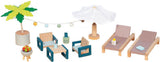 Goki Wooden Dollhouse Garden Furniture Set Malorca