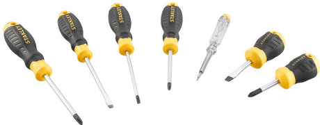 Stanley STHT16166-0 Jeu de tournevis Cushion Grip™ Testeur de tension PH SL - 6 pièces
