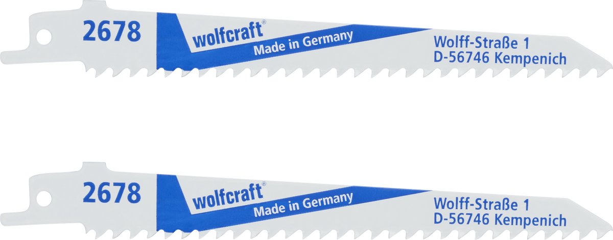 Wolfcraft - lame de scie alternative pour bois avec clous - lame de scie sabre 130mm bim - 2678000