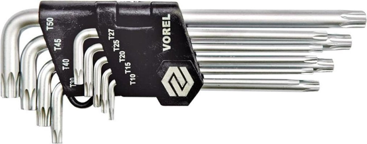 Vorel -torx-clés de sécurité-9 pcs
