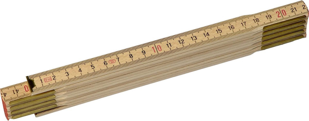 Mètre pliant Stanley 2m - 15mm bois