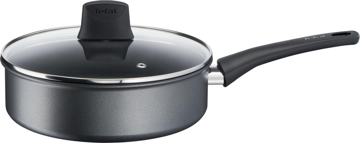 Tefal easy chef - poêle à frire - ø24 cm - avec couvercle - convient pour induction - revêtement antiadhésif