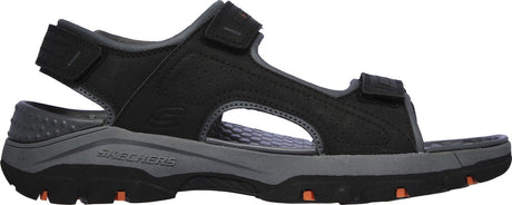 Skechers tresmen - garo sandales pour hommes - noir