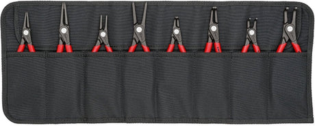 Knipex 00 19 58 v02 jeu de pinces à circlips de précision adapté aux bagues intérieures et extérieures des circlips 12-25 mm, 19-60 mm 10-25