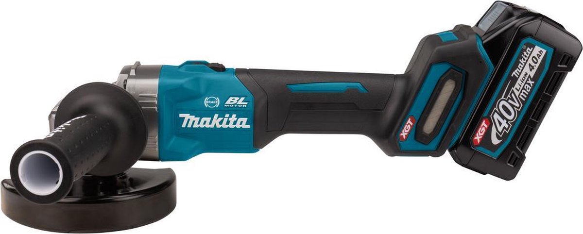 Makita ga005gm201 Meuleuse d'angle 40v max 125 mm batterie 4,0 ah (2 pcs), chargeur, mbox - ga005gm201