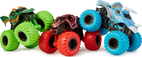 Monster jam - ensemble de bêtes chargées - dragon officiel - octon8er - camions monstres en métal d'attaque jurassique - échelle 1:64