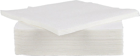 Serviette de table cosy tendance pour professionnels - papier - 38 cm - blanc - set-40