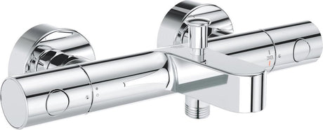 Robinet de bain thermostatique Grohe Grohtherm 800 cosmopolite - 15 cm - économie d'eau - avec inverseur - raccords inclus - chrome