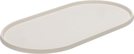 Designed by lotte oona placemat hond kat - placemat voerbak - vaatwasserbestendig - silicone - beige - 45x25x1,5 cm