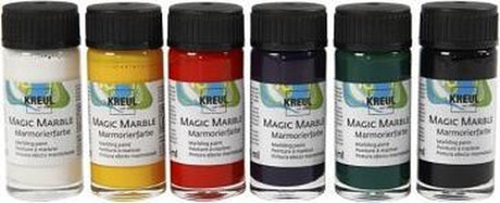 Creativ Company Magic Marble Paint, 6x20 ml