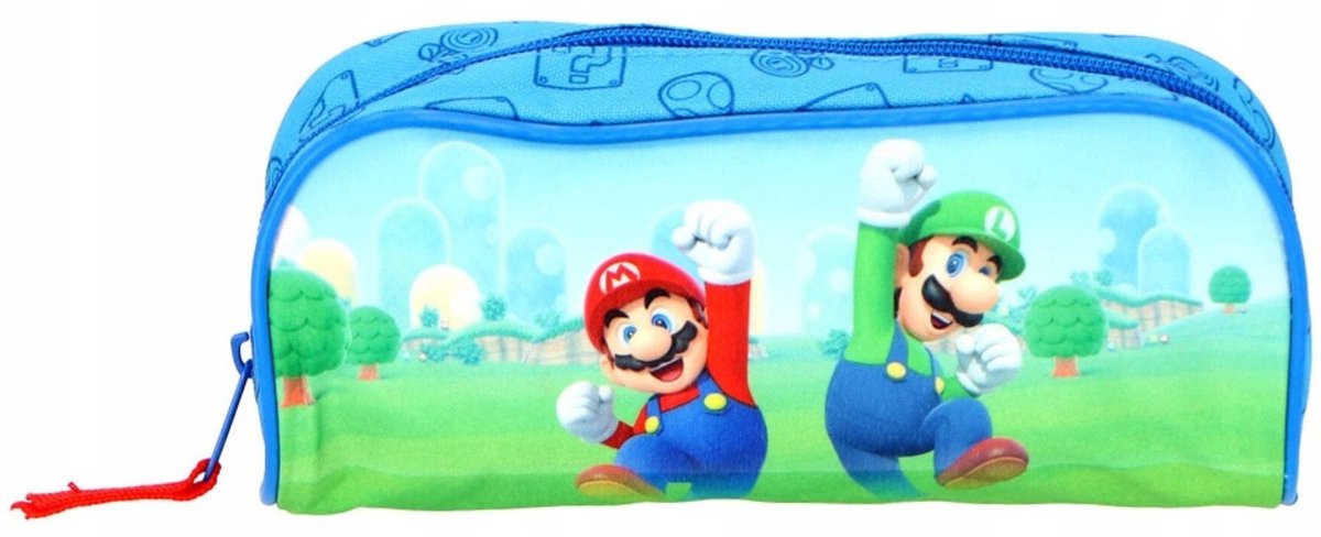 Trousse à crayons super mario sous licence pour enfants - fournitures scolaires super mario