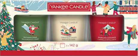 Bougie Yankee - après ski - 3 bougies tumbler - coffret cadeau