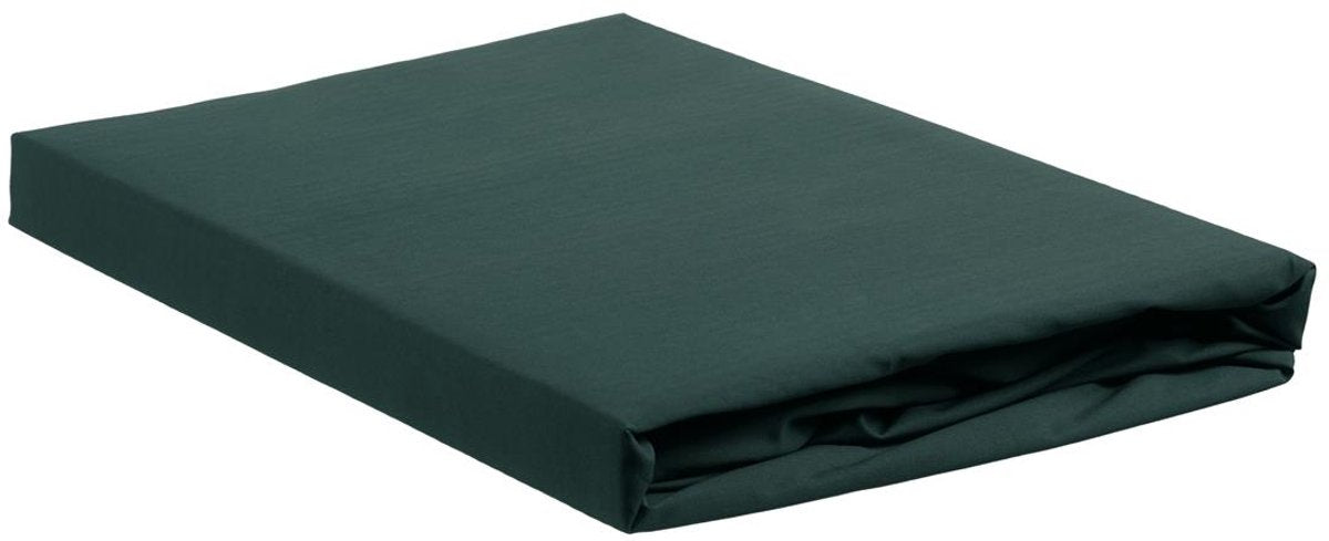 Ambiante jersey - hoeslaken - 140x200 210 - donker groen