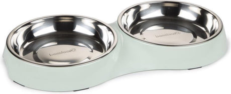 Beeztees smickle - dinerset kat - mint - 35x18x3 cm - 2x 420 ml