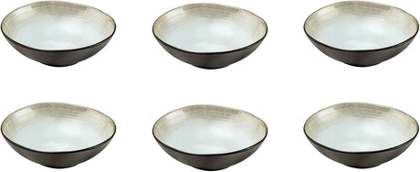 Médard de noblat - shadow nacre - grand bol 15,2 cm - 6 pièces - grès