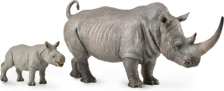 Figurine Collecta - rhinocéros blanc - (xl) - animaux sauvages - peint à la main - miniature