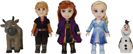 Jakks Disney Frozen 2 petites poupées coffret cadeau 5 pièces 15 cm (Kristoff, Anna, Sven, Elsa, Olaf)