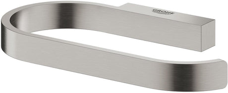 Porte-rouleau de papier toilette Grohe Selection - sans couvercle - supersteel (aspect inox)