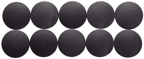 Aimant Maul rond 10 pièces 2,5 kg plastique ferrite bruchsicher erodiert lackiert ø 3,8 x 1,55 cm noir
