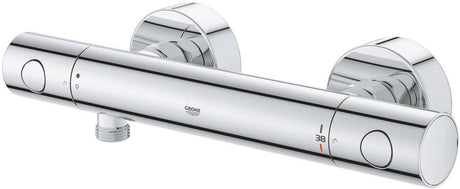 Robinet de douche thermostatique Grohe Precision Get - 15 cm - économie d'eau - raccords inclus - chrome