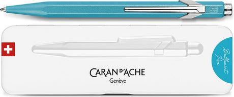 Stylo bille Caran d'ache colormat-x turquoise