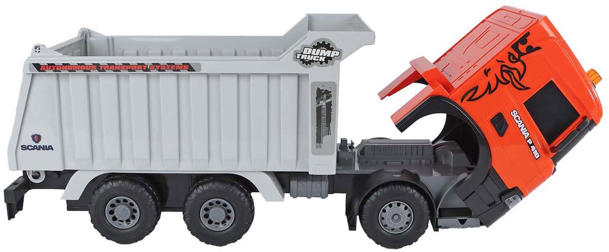 Friction de camion à benne basculante Scania à 2 jeux avec lumière et son