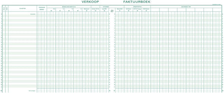 Exacompta registre comptable TVA ventes - 31 lignes - numéroté - avec fiche d'identification - néerlandais - relié - 80 pages - - 14610x