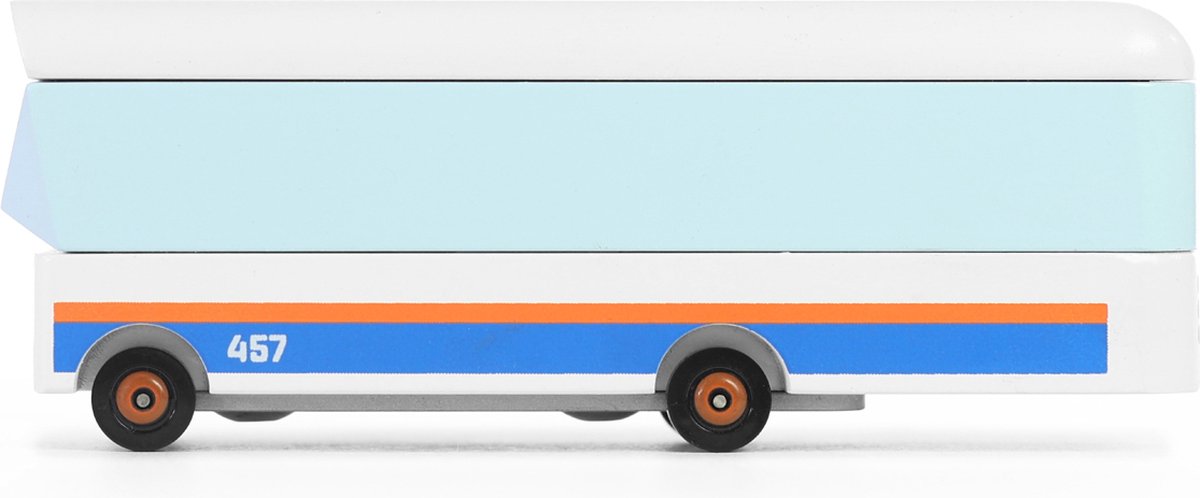 Candylab jouet bus candycar monde petit bus de ville en bois multicolore.