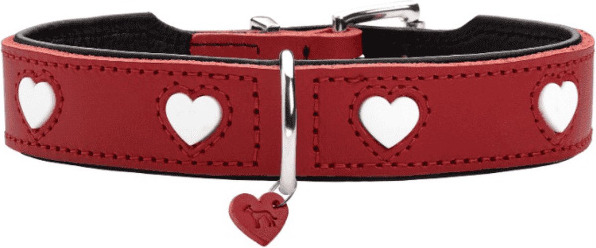 Collier pour chien sans marque sans marque hunter love rouge xs 24-28 cm