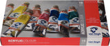 Ensemble de base de peinture acrylique Bruynzeel van Gogh avec 10 couleurs en tubes de 40 ml