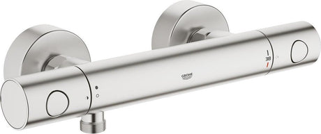Robinet de douche thermostatique Grohe grohtherm 1000 cosmopolitan m - 15 cm - supersteel (acier inoxydable)