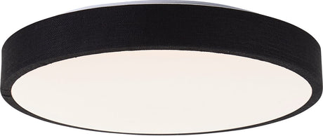 Brilliant filiz - plafonnier - ø 38,5 cm - LED 24w - dimmable en 3 étapes - noir et blanc