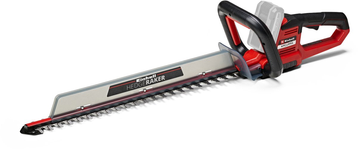 Taille-haie à batterie Einhell arcurra 18 55 li solo - power x-change - 18 v li-ion - longueur de coupe : 55 cm - espacement des dents : 18 mm - poignée avant étroite - excl. batterie et chargeur