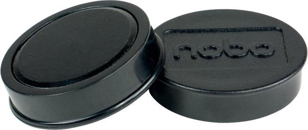 Aimants magnétiques pour tableau blanc Nobo - pack de 10 - aimants 38 mm - noir