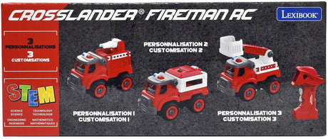 Lexibook crosslander pompier – Coffret camion de pompier 3 en 1 avec perceuse électrique