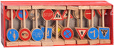 Ensemble de panneaux de signalisation en bois Playwood, 18 pièces.