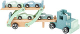 Small foot - camion transporteur en bois Chicago avec voitures, 9 pcs.