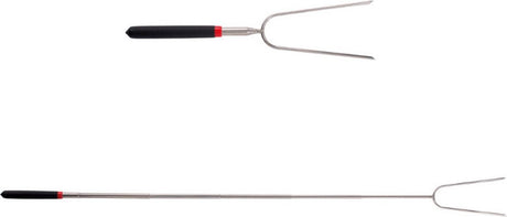 Brochettes de barbecue Master Part Grill - brochette de grill - guimauve - brochette de saucisses - bâtonnets de barbecue - longueur réglable 29,5-91 cm - conception télescopique extensible - acier inoxydable
