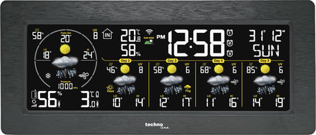 Station météo Technoline - wd 3050 - 232x100x42mm - anthracite - avec 1 capteur extérieur - tl-wd3050